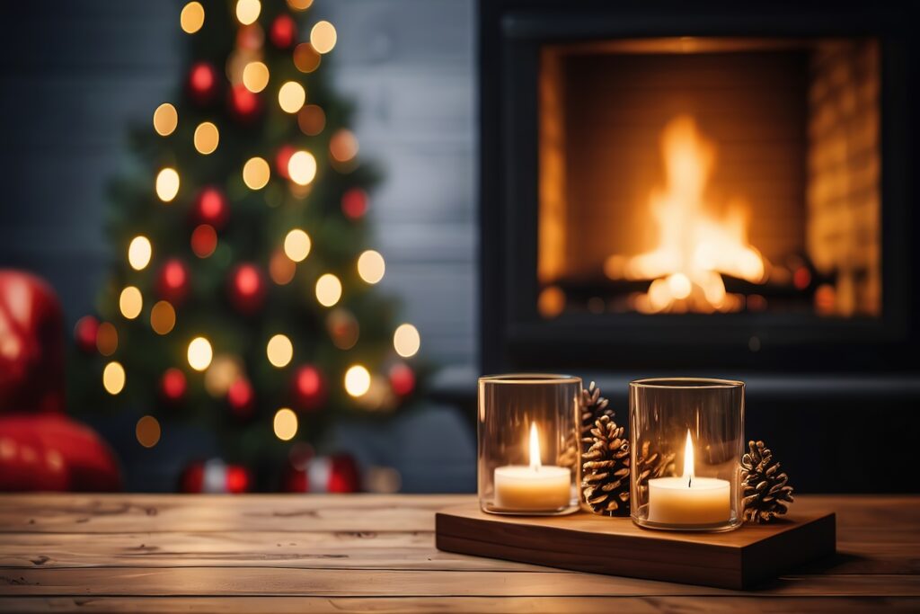 Passer les fêtes de fin d'année autour du chauffage au feu de bois